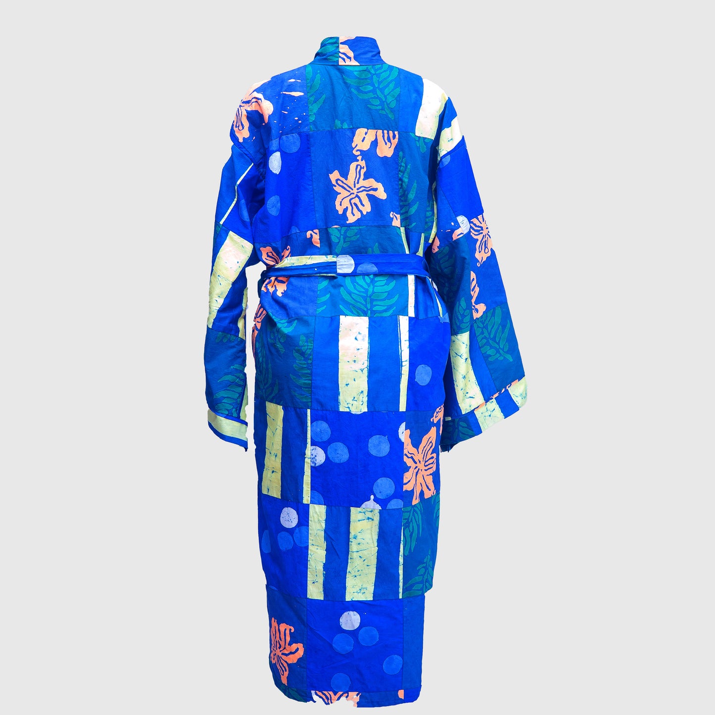 Blue Patchwork Robe