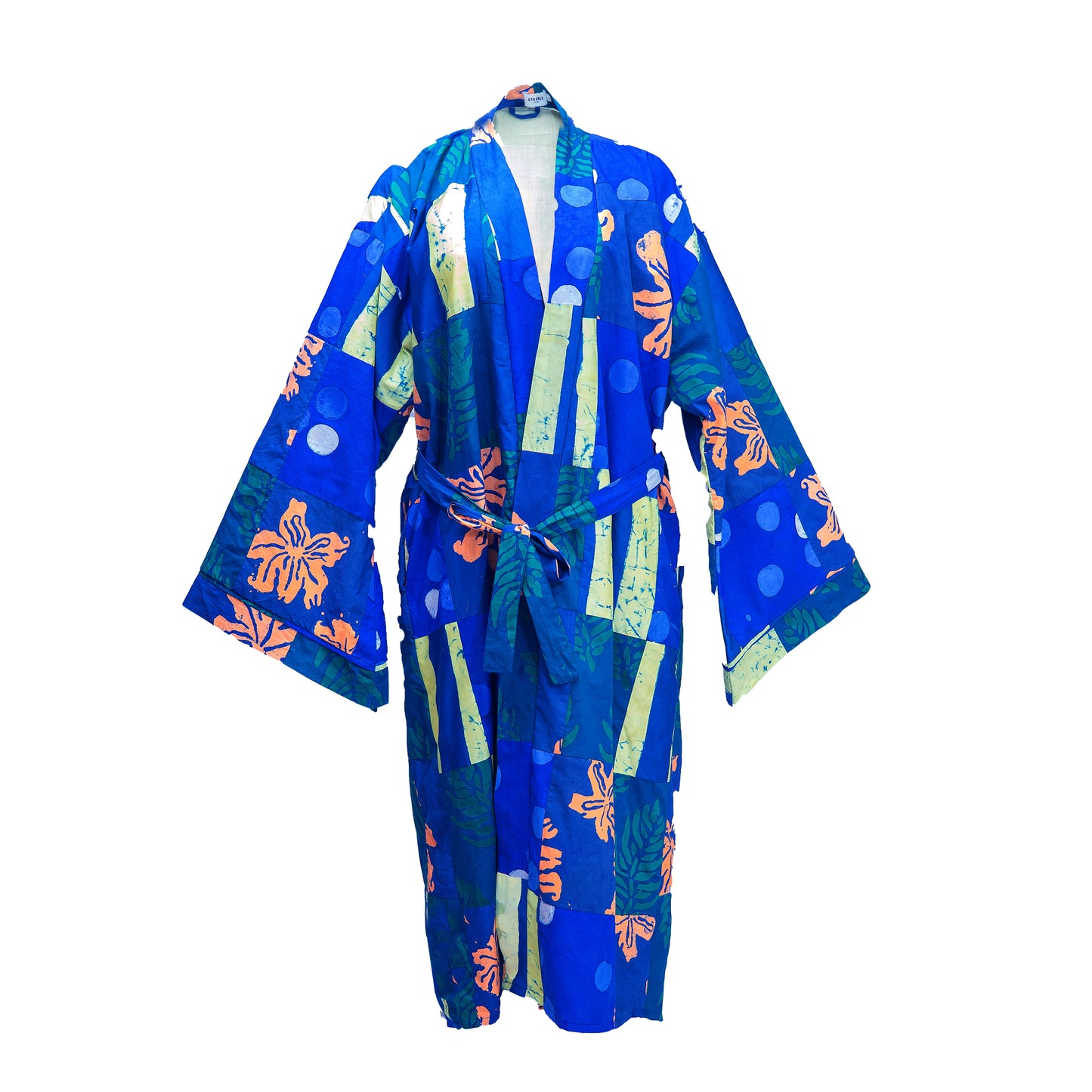 Blue Patchwork Robe